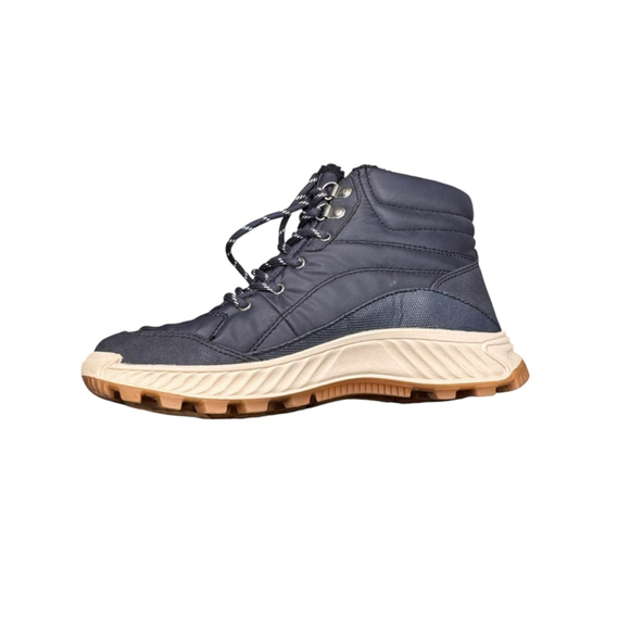 Baretraps Shoes - Women's Baretraps Navy Beige Waterproof Winter Rain Boots Size 6